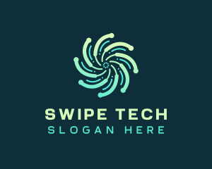 Abstract Motion Tech logo design