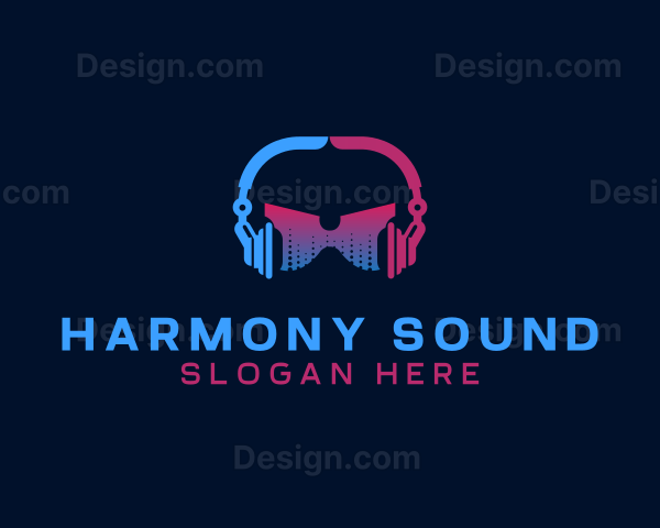DJ Headphone Music Logo