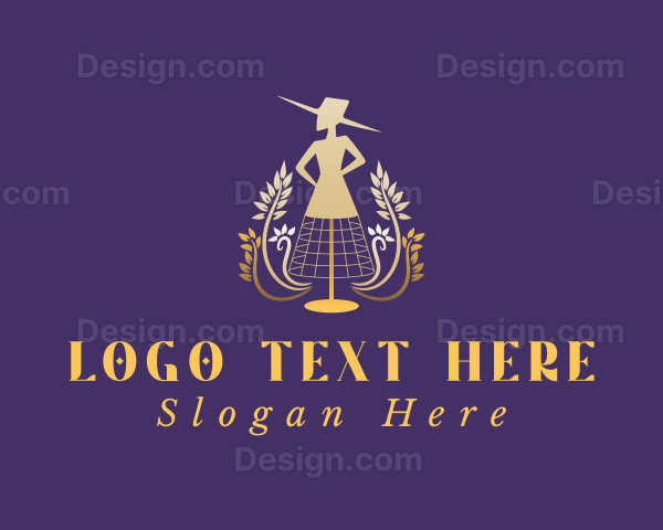 Elegant Mannequin Fashion Logo