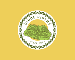 Rice Terraces Scenery logo design