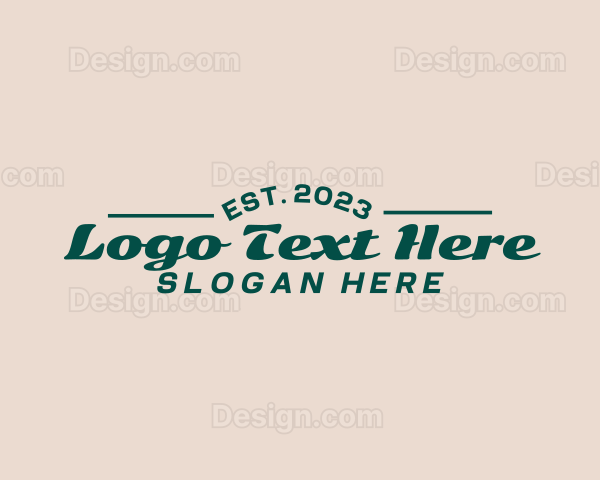 Casual Script Wordmark Logo