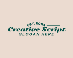 Casual Script Wordmark logo design