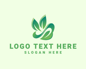 Eco Forest Leaf logo