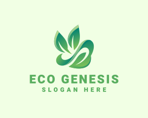 Eco Forest Leaf logo design