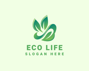 Eco Forest Leaf logo design