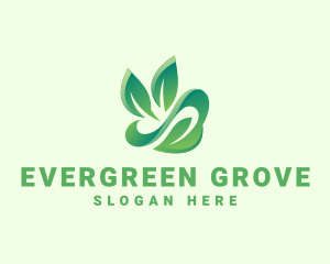 Eco Forest Leaf logo design