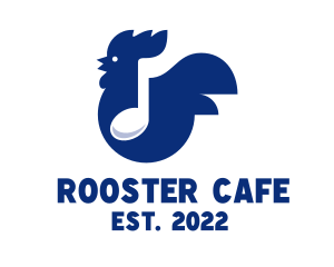 Rooster Music Note  logo