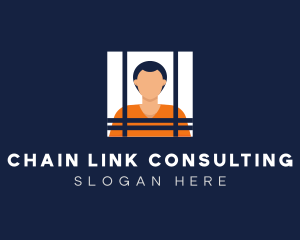 Male Inmate Convict logo design