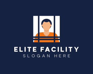 Male Inmate Convict logo design