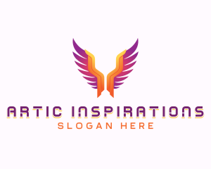 Religious Angel Wings logo design