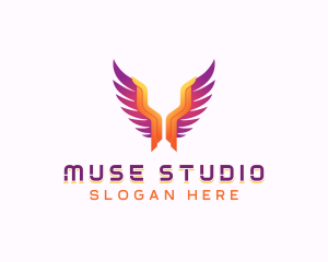 Religious Angel Wings logo design