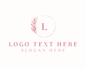 Floral Wreath Leaf logo