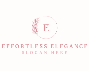 Floral Wreath Leaf logo design