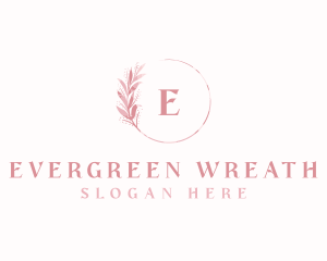 Floral Wreath Leaf logo design