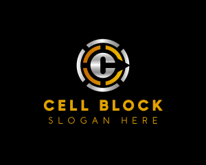 Crypto Coin Blockchain logo design