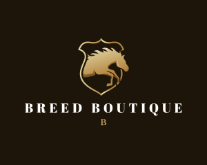 Horse Shield Equestrian logo design