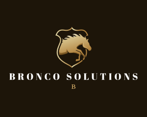 Horse Shield Equestrian logo design