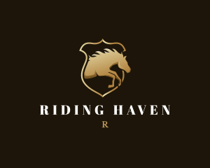 Horse Shield Equestrian logo design