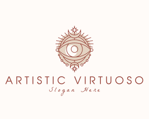 Astrological Fortune Telling Eye logo design