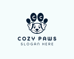 Dog Paw Puppy logo design