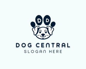 Dog Paw Puppy logo design