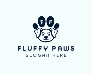 Dog Paw Puppy logo design