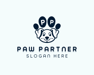 Dog Paw Puppy logo design