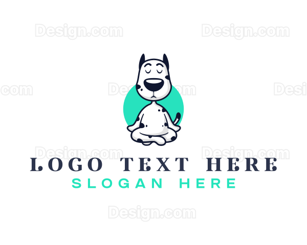 Yoga Pet Dog Logo