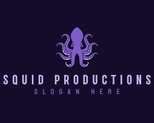 Kraken Squid Monster logo