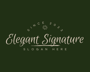 Elegant Handwritten Business logo design