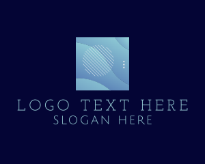 Modern Wave Shape Technology logo design