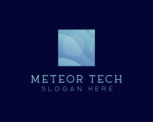 Modern Wave Shape Technology logo design