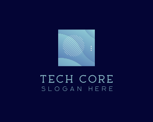 Modern Wave Shape Technology logo design