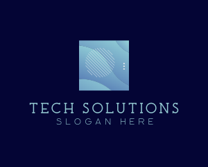 Modern Wave Shape Technology logo design