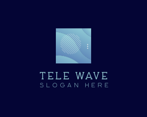 Modern Wave Shape Technology logo design