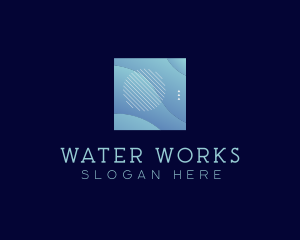 Modern Wave Shape Technology logo design