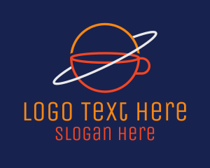 Teacup Orbit Planet  Logo