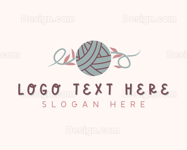 Yarn Knitting Crochet Logo