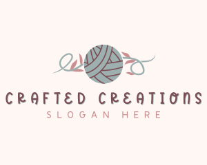 Yarn Knitting Crochet logo design