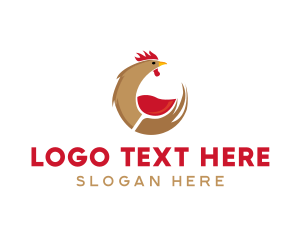 Rooster Wine Glass logo