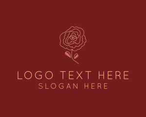 Rose Bloom Flower logo