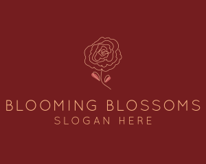 Rose Bloom Flower logo