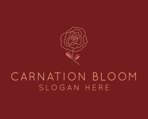 Rose Flower Garden logo design