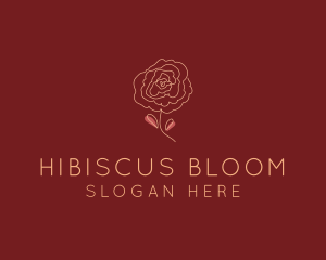 Rose Flower Garden logo design