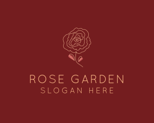 Rose Bloom Flower logo