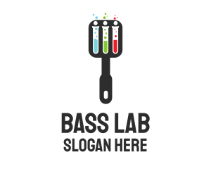 Science Laboratory Spatula logo design