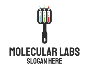 Science Laboratory Spatula logo design