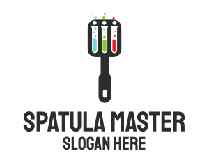 Science Laboratory Spatula logo design