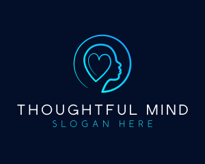 Mental Health Heart logo design