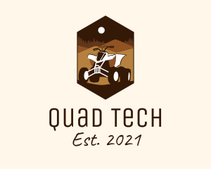 Desert Quad Biking  logo design